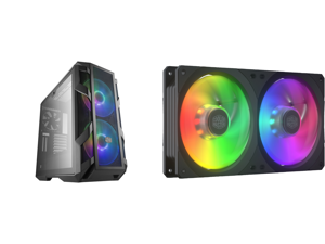 Cooler Master MasterCase H500M ATX Mid-Tower w/ 4x Side Tempered Glass Panels Type-C I/O Panel 2x Vertical GPU Card PCI Slots 2x 200mm ARGB Fans w/ARGB Controller and COOLERMASTER MFX-B2D2-18NPA-R1 MasterFan SF240R ARGB Fan Cooler Master MasterCase H500M ATX Mid-Tower w/ 4x Side Tempered Glass Panels Type-C I/O Panel 2x Vertical GPU Card PCI Slots 2x 200mm ARGB Fans w/ARGB Controller and COOLERMASTER MFX-B2D2-18NPA-R1 MasterFan SF240R ARGB Fan