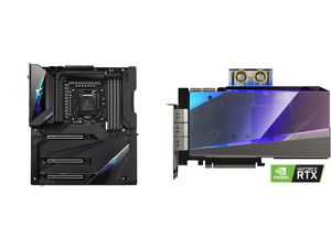 GIGABYTE Z590 AORUS XTREME LGA 1200 Intel Z590 SATA 6Gb/s Extended ATX Intel Motherboard and GIGABYTE AORUS GeForce RTX 3090 XTREME WATERFORCE WB 24G Graphics Card WATERFORCE Water Block Cooling System 24GB 384-bit GDDR6X GV-N3090AORUSX WB- GIGABYTE Z590 AORUS XTREME LGA 1200 Intel Z590 SATA 6Gb/s Extended ATX Intel Motherboard and GIGABYTE AORUS GeForce RTX 3090 XTREME WATERFORCE WB 24G Graphics Card WATERFORCE Water Block Cooling System 24GB 384-bit GDDR6X GV-N3090AORUSX WB-