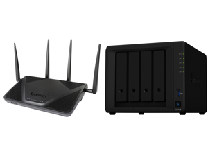 Synology RT2600ac Wi-Fi AC 2600 Gigabit Router and Synology 4 bay NAS DiskStation DS920+ (Diskless) Synology RT2600ac Wi-Fi AC 2600 Gigabit Router and Synology 4 bay NAS DiskStation DS920+ (Diskless)