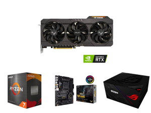 ASUS TUF Gaming GeForce RTX 3070 8GB GDDR6 PCI Express 4.0 Video Card TUF-RTX3070-O8G-V2-GAMING and AMD Ryzen 7 5800X Vermeer 8-Core 3.8 GHz Socket AM4 105W 100-100000063WOF Desktop Processor and ASUS TUF Gaming X570-PRO (WiFi 6) AMD AM4 (3 ASUS TUF Gaming GeForce RTX 3070 8GB GDDR6 PCI Express 4.0 Video Card TUF-RTX3070-O8G-V2-GAMING and AMD Ryzen 7 5800X Vermeer 8-Core 3.8 GHz Socket AM4 105W 100-100000063WOF Desktop Processor and ASUS TUF Gaming X570-PRO (WiFi 6) AMD AM4 (3