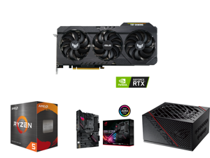 ASUS TUF Gaming GeForce RTX 3060 Ti 8GB GDDR6 PCI Express 4.0 Video Card TUF-RTX3060TI-O8G-V2-GAMING and AMD Ryzen 5 5600X Vermeer 6-Core 3.7 GHz Socket AM4 65W 100-100000065BOX Desktop Processor and ASUS ROG Strix B550-F Gaming (WiFi 6) AM ASUS TUF Gaming GeForce RTX 3060 Ti 8GB GDDR6 PCI Express 4.0 Video Card TUF-RTX3060TI-O8G-V2-GAMING and AMD Ryzen 5 5600X Vermeer 6-Core 3.7 GHz Socket AM4 65W 100-100000065BOX Desktop Processor and ASUS ROG Strix B550-F Gaming (WiFi 6) AM