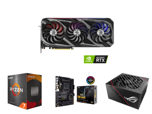 ASUS ROG Strix GeForce RTX 3070 8GB GDDR6 PCI Express 4.0 Video Card ROG-STRIX-RTX3070-O8G-V2-GAMING and AMD Ryzen 7 5800X Vermeer 8-Core 3.8 GHz Socket AM4 105W 100-100000063WOF Desktop Processor and ASUS TUF Gaming X570-PRO (WiFi 6) AMD A ASUS ROG Strix GeForce RTX 3070 8GB GDDR6 PCI Express 4.0 Video Card ROG-STRIX-RTX3070-O8G-V2-GAMING and AMD Ryzen 7 5800X Vermeer 8-Core 3.8 GHz Socket AM4 105W 100-100000063WOF Desktop Processor and ASUS TUF Gaming X570-PRO (WiFi 6) AMD A
