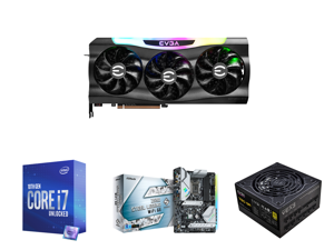 EVGA GeForce RTX 3070 FTW3 ULTRA GAMING Video Card 08G-P5-3767-KL 8GB GDDR6 iCX3 Technology ARGB LED Metal Backplate LHR and Intel Core i7-10700K Comet Lake 8-Core 3.8 GHz LGA 1200 125W Desktop Processor w/ Intel UHD Graphics 630 and ASRock EVGA GeForce RTX 3070 FTW3 ULTRA GAMING Video Card 08G-P5-3767-KL 8GB GDDR6 iCX3 Technology ARGB LED Metal Backplate LHR and Intel Core i7-10700K Comet Lake 8-Core 3.8 GHz LGA 1200 125W Desktop Processor w/ Intel UHD Graphics 630 and ASRock
