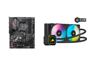 GIGABYTE B550 AORUS ELITE AM4 AMD B550 ATX Motherboard with Dual M.2 SATA 6Gb/s USB 3.2 Gen 2 2.5 GbE LAN PCIe 4.0 and Corsair Hydro Series iCUE H100i ELITE CAPELLIX 240mm Radiator Dual ML120 RGB PWM Fans Powerful iCUE Software Liquid CPU C GIGABYTE B550 AORUS ELITE AM4 AMD B550 ATX Motherboard with Dual M.2 SATA 6Gb/s USB 3.2 Gen 2 2.5 GbE LAN PCIe 4.0 and Corsair Hydro Series iCUE H100i ELITE CAPELLIX 240mm Radiator Dual ML120 RGB PWM Fans Powerful iCUE Software Liquid CPU C