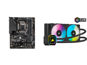 GIGABYTE Z590 UD AC LGA 1200 Intel Z590 ATX Motherboard with Triple M.2 PCIe 4.0 USB 3.2 Gen 2 Intel Wireless-AC 2.5GbE LAN and Corsair Hydro Series iCUE H100i ELITE CAPELLIX 240mm Radiator Dual ML120 RGB PWM Fans Powerful iCUE Software Liq GIGABYTE Z590 UD AC LGA 1200 Intel Z590 ATX Motherboard with Triple M.2 PCIe 4.0 USB 3.2 Gen 2 Intel Wireless-AC 2.5GbE LAN and Corsair Hydro Series iCUE H100i ELITE CAPELLIX 240mm Radiator Dual ML120 RGB PWM Fans Powerful iCUE Software Liq
