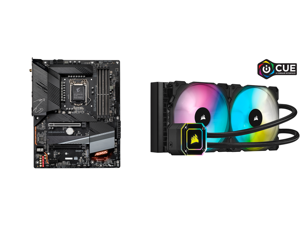 GIGABYTE Z590 AORUS ELITE AX LGA 1200 Intel Z590 ATX Motherboard with Triple M.2 PCIe 4.0 USB 3.2 Gen2X2 Type-C Intel WIFI 6 2.5GbE LAN and Corsair Hydro Series iCUE H115i ELITE CAPELLIX 280mm Radiator Dual ML140 RGB PWM Fans Powerful iCUE GIGABYTE Z590 AORUS ELITE AX LGA 1200 Intel Z590 ATX Motherboard with Triple M.2 PCIe 4.0 USB 3.2 Gen2X2 Type-C Intel WIFI 6 2.5GbE LAN and Corsair Hydro Series iCUE H115i ELITE CAPELLIX 280mm Radiator Dual ML140 RGB PWM Fans Powerful iCUE