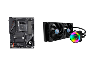 GIGABYTE B550 AORUS PRO AC AM4 AMD B550 ATX Motherboard with Dual M.2 SATA 6Gb/s USB 3.2 Gen 2 Intel 802.11ac 2.5 GbE LAN PCIe 4.0 and MasterLiquid ML280 Mirror ARGB Close-Loop AIO CPU Liquid Cooler Mirror ARGB Pump 280 Radiator Dual Sickle GIGABYTE B550 AORUS PRO AC AM4 AMD B550 ATX Motherboard with Dual M.2 SATA 6Gb/s USB 3.2 Gen 2 Intel 802.11ac 2.5 GbE LAN PCIe 4.0 and MasterLiquid ML280 Mirror ARGB Close-Loop AIO CPU Liquid Cooler Mirror ARGB Pump 280 Radiator Dual Sickle