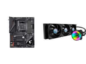 GIGABYTE B550 AORUS PRO AC AM4 AMD B550 ATX Motherboard with Dual M.2 SATA 6Gb/s USB 3.2 Gen 2 Intel 802.11ac 2.5 GbE LAN PCIe 4.0 and MasterLiquid ML360 Mirror ARGB Close-Loop AIO CPU Liquid Cooler Mirror ARGB Pump 360 Radiator Triple Sick GIGABYTE B550 AORUS PRO AC AM4 AMD B550 ATX Motherboard with Dual M.2 SATA 6Gb/s USB 3.2 Gen 2 Intel 802.11ac 2.5 GbE LAN PCIe 4.0 and MasterLiquid ML360 Mirror ARGB Close-Loop AIO CPU Liquid Cooler Mirror ARGB Pump 360 Radiator Triple Sick
