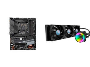 GIGABYTE Z590 AORUS ELITE AX LGA 1200 Intel Z590 ATX Motherboard with Triple M.2 PCIe 4.0 USB 3.2 Gen2X2 Type-C Intel WIFI 6 2.5GbE LAN and MasterLiquid ML360 Mirror ARGB Close-Loop AIO CPU Liquid Cooler Mirror ARGB Pump 360 Radiator Triple GIGABYTE Z590 AORUS ELITE AX LGA 1200 Intel Z590 ATX Motherboard with Triple M.2 PCIe 4.0 USB 3.2 Gen2X2 Type-C Intel WIFI 6 2.5GbE LAN and MasterLiquid ML360 Mirror ARGB Close-Loop AIO CPU Liquid Cooler Mirror ARGB Pump 360 Radiator Triple