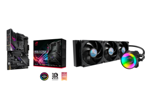 ASUS AMD AM4 ROG Strix X570E Gaming ATX Motherboard with PCIe 4.0 WiFi 6 2.5Gbps LAN and MasterLiquid ML360 Mirror ARGB Close-Loop AIO CPU Liquid Cooler Mirror ARGB Pump 360 Radiator Triple SickleFlow 120mm 3rd Gen Dual Chamber Pump for AMD ASUS AMD AM4 ROG Strix X570E Gaming ATX Motherboard with PCIe 4.0 WiFi 6 2.5Gbps LAN and MasterLiquid ML360 Mirror ARGB Close-Loop AIO CPU Liquid Cooler Mirror ARGB Pump 360 Radiator Triple SickleFlow 120mm 3rd Gen Dual Chamber Pump for AMD