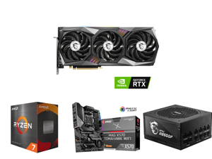 MSI Gaming GeForce RTX 3070 8GB GDDR6 PCI Express 4.0 Video Card 3070 GAMING Z TRIO 8G LHR and AMD Ryzen 7 5800X Vermeer 8-Core 3.8 GHz Socket AM4 105W 100-100000063WOF Desktop Processor and MSI MAG X570 TOMAHAWK WIFI AM4 AMD X570 SATA 6Gb/ MSI Gaming GeForce RTX 3070 8GB GDDR6 PCI Express 4.0 Video Card 3070 GAMING Z TRIO 8G LHR and AMD Ryzen 7 5800X Vermeer 8-Core 3.8 GHz Socket AM4 105W 100-100000063WOF Desktop Processor and MSI MAG X570 TOMAHAWK WIFI AM4 AMD X570 SATA 6Gb/