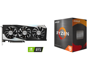 GIGABYTE Gaming GeForce RTX 3060 12GB GDDR6 PCI Express 4.0 ATX Video Card GV-N3060GAMING OC-12GD (rev. 2.0) and AMD Ryzen 9 5950X - Ryzen 9 5000 Series Vermeer (Zen 3) 16-Core 3.4 GHz Socket AM4 105W Desktop Processor - 100-100000059WOF GIGABYTE Gaming GeForce RTX 3060 12GB GDDR6 PCI Express 4.0 ATX Video Card GV-N3060GAMING OC-12GD (rev. 2.0) and AMD Ryzen 9 5950X - Ryzen 9 5000 Series Vermeer (Zen 3) 16-Core 3.4 GHz Socket AM4 105W Desktop Processor - 100-100000059WOF