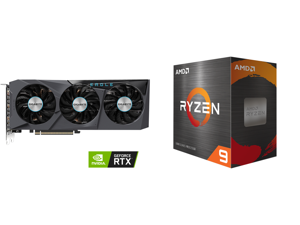 GIGABYTE Eagle GeForce RTX 3070 8GB GDDR6 PCI Express 4.0 ATX Video Card GV-N3070EAGLE OC-8GD (rev. 2.0) and AMD Ryzen 9 5950X - Ryzen 9 5000 Series Vermeer (Zen 3) 16-Core 3.4 GHz Socket AM4 105W Desktop Processor - 100-100000059WOF GIGABYTE Eagle GeForce RTX 3070 8GB GDDR6 PCI Express 4.0 ATX Video Card GV-N3070EAGLE OC-8GD (rev. 2.0) and AMD Ryzen 9 5950X - Ryzen 9 5000 Series Vermeer (Zen 3) 16-Core 3.4 GHz Socket AM4 105W Desktop Processor - 100-100000059WOF