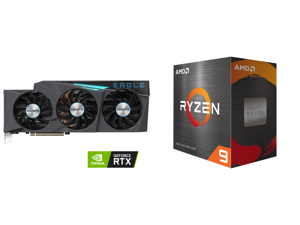 GIGABYTE Eagle GeForce RTX 3080 10GB GDDR6X PCI Express 4.0 ATX Video Card GV-N3080EAGLE-10GD (rev. 2.0) and AMD Ryzen 9 5950X - Ryzen 9 5000 Series Vermeer (Zen 3) 16-Core 3.4 GHz Socket AM4 105W Desktop Processor - 100-100000059WOF