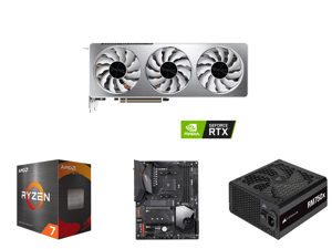 GIGABYTE Vision GeForce RTX 3070 8GB GDDR6 PCI Express 4.0 ATX Video Card GV-N3070VISION OC-8GD (rev. 2.0) and AMD Ryzen 7 5800X - Ryzen 7 5000 Series Vermeer (Zen 3) 8-Core 3.8 GHz Socket AM4 105W Desktop Processor - 100-100000063WOF and G GIGABYTE Vision GeForce RTX 3070 8GB GDDR6 PCI Express 4.0 ATX Video Card GV-N3070VISION OC-8GD (rev. 2.0) and AMD Ryzen 7 5800X - Ryzen 7 5000 Series Vermeer (Zen 3) 8-Core 3.8 GHz Socket AM4 105W Desktop Processor - 100-100000063WOF and G