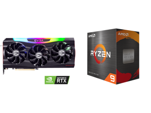 EVGA GeForce RTX 3090 FTW3 ULTRA GAMING Video Card 24G-P5-3987-KR 24GB GDDR6X iCX3 Technology ARGB LED Metal Backplate and AMD Ryzen 9 5950X - Ryzen 9 5000 Series Vermeer (Zen 3) 16-Core 3.4 GHz Socket AM4 105W Desktop Processor - 100-10000 EVGA GeForce RTX 3090 FTW3 ULTRA GAMING Video Card 24G-P5-3987-KR 24GB GDDR6X iCX3 Technology ARGB LED Metal Backplate and AMD Ryzen 9 5950X - Ryzen 9 5000 Series Vermeer (Zen 3) 16-Core 3.4 GHz Socket AM4 105W Desktop Processor - 100-10000