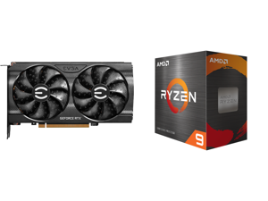 EVGA GeForce RTX 3060 Ti XC GAMING Video Card 08G-P5-3663-KL 8GB GDDR6 Metal Backplate LHR and AMD Ryzen 9 5950X - Ryzen 9 5000 Series Vermeer (Zen 3) 16-Core 3.4 GHz Socket AM4 105W Desktop Processor - 100-100000059WOF
