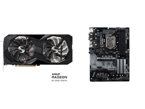 ASRock Challenger D Radeon RX 6600 XT 8GB GDDR6 PCI Express 4.0 Video Card RX6600XT CLD 8GO and ASRock Z390 Pro4 LGA 1151 (300 Series) Intel Z390 SATA 6Gb/s ATX Intel Motherboard ASRock Challenger D Radeon RX 6600 XT 8GB GDDR6 PCI Express 4.0 Video Card RX6600XT CLD 8GO and ASRock Z390 Pro4 LGA 1151 (300 Series) Intel Z390 SATA 6Gb/s ATX Intel Motherboard