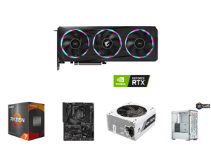 GIGABYTE AORUS GeForce RTX 3060 Ti 8GB GDDR6 PCI Express 4.0 ATX Video Card GV-N306TAORUS E-8GD (rev. 2.0) and AMD Ryzen 7 5800X - Ryzen 7 5000 Series Vermeer (Zen 3) 8-Core 3.8 GHz Socket AM4 105W Desktop Processor - 100-100000063WOF and G GIGABYTE AORUS GeForce RTX 3060 Ti 8GB GDDR6 PCI Express 4.0 ATX Video Card GV-N306TAORUS E-8GD (rev. 2.0) and AMD Ryzen 7 5800X - Ryzen 7 5000 Series Vermeer (Zen 3) 8-Core 3.8 GHz Socket AM4 105W Desktop Processor - 100-100000063WOF and G