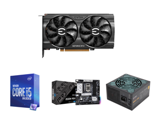 EVGA GeForce RTX 3060 Ti XC GAMING Video Card 08G-P5-3663-KL 8GB GDDR6 Metal Backplate LHR and Intel Core i5-10600K - Core i5 10th Gen Comet Lake 6-Core 4.1 GHz LGA 1200 125W Intel UHD Graphics 630 Desktop Processor - BX8070110600K and ASRo EVGA GeForce RTX 3060 Ti XC GAMING Video Card 08G-P5-3663-KL 8GB GDDR6 Metal Backplate LHR and Intel Core i5-10600K - Core i5 10th Gen Comet Lake 6-Core 4.1 GHz LGA 1200 125W Intel UHD Graphics 630 Desktop Processor - BX8070110600K and ASRo