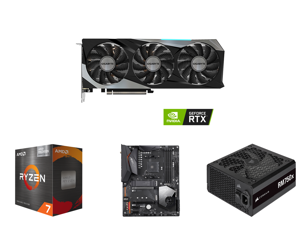 GIGABYTE Gaming OC GeForce RTX 3070 8GB GDDR6 PCI Express 4.0 ATX Video Card GV-N3070GAMING OC-8GD (rev. 2.0) (LHR) and AMD Ryzen 7 5700G - Ryzen 7 5000 G-Series Cezanne (Zen 3) 8-Core 3.8 GHz Socket AM4 65W AMD Radeon Graphics Desktop Proc