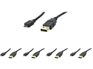 5 x Coboc CL-U2-AMicBMM-1.5-BK Cable