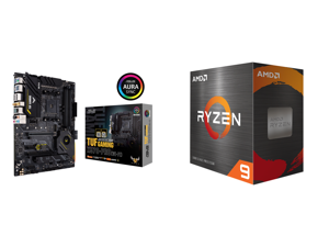 ASUS TUF Gaming X570-PRO (WiFi 6) AMD AM4 (3rd Gen Ryzen ATX Gaming Motherboard (PCIe 4.0 2.5Gb LAN BIOS Flashback HDMI USB 3.2 Gen 2 Addressable Gen 2 RGB Header and Aura Sync) and AMD Ryzen 9 5900X - Ryzen 9 5000 Series Vermeer (Zen 3) 12