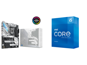 ASUS ROG STRIX Z590-A GAMING WIFI LGA 1200 ATX Intel Motherboard and Intel Core i5-11600K - Core i5 11th Gen Rocket Lake 6-Core 3.9 GHz LGA 1200 125W Intel UHD Graphics 750 Desktop Processor - BX8070811600K