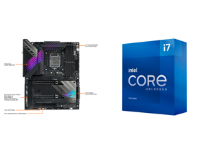 ASUS ROG MAXIMUS XIII HERO LGA 1200 ATX Intel Motherboard and Intel Core i7-11700K - Core i7 11th Gen Rocket Lake 8-Core 3.6 GHz LGA 1200 125W Intel UHD Graphics 750 Desktop Processor - BX8070811700K