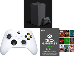 Microsoft Xbox Series X and Xbox Core Controller - Robot White and Xbox Game Pass Ultimate: 3 Month Membership US [Digital Code]