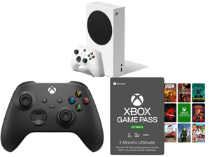 Microsoft Xbox Series S and Xbox Core Controller - Carbon Black and Xbox Game Pass Ultimate: 3 Month Membership US [Digital Code]