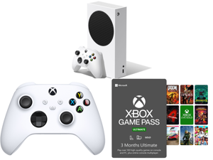 Microsoft Xbox Series S and Xbox Core Controller - Robot White and Xbox Game Pass Ultimate: 3 Month Membership US [Digital Code]