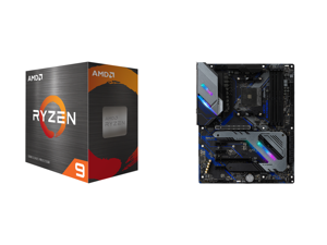 AMD Ryzen 9 5950X - Ryzen 9 5000 Series Vermeer (Zen 3) 16-Core 3.4 GHz Socket AM4 105W Desktop Processor - 100-100000059WOF and ASRock X570 EXTREME4 AM4 AMD X570 SATA 6Gb/s ATX AMD Motherboard