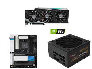GIGABYTE Gaming OC GeForce RTX 3080 10GB GDDR6X PCI Express 4.0 ATX Video Card GV-N3080GAMING OC-10GD (rev. 2.0) (LHR) and GIGABYTE X570S AERO G AM4 AMD X570 SATA 6Gb/s ATX AMD Motherboard and Rosewill Hive Series 850W Full Modular Gaming P