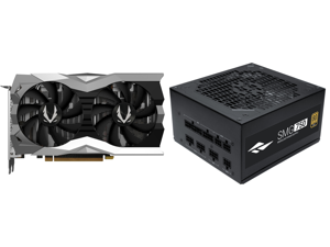 ZOTAC GAMING GeForce RTX 2060 SUPER MINI 8GB GDDR6 256-bit 14 Gbps Gaming Graphics Card IceStorm 2.0 Super Compact ZT-T20610E-10M and Rosewill SMG750 80 Plus Gold Certified 750W Fully Modular Power Supply | ATX 12V v2.31 EPS 12V v2.92 | 135