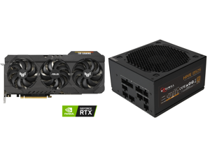ASUS TUF Gaming GeForce RTX 3070 Ti 8GB GDDR6X PCI Express 4.0 Video Card TUF-RTX3070TI-O8G-GAMING and Rosewill Hive Series 850W Full Modular Gaming Power Supply 80 PLUS Bronze Certified Single +12V Rail SLI CrossFire Ready - Hive-850s