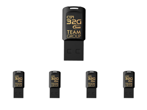 5 x TEAM C171 USB 2.0 DRIVE 32GB BLACK Retail Model TC17132GB01