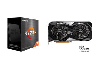 AMD Ryzen 7 5700X - Ryzen 7 5000 Series 8-Core Socket AM4 65W Desktop Processor - 100-100000926WOF and ASRock Radeon RX 6700 XT Challenger D Gaming Graphic Card 12GB GDDR6 VRAM AMD RDNA2 (RX6700XT CLD 12G)