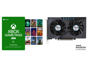 PC Game Pass - 3 Month Membership US [Digital Code] and GIGABYTE Eagle Radeon RX 6500 XT Video Card GV-R65XTEAGLE-4GD