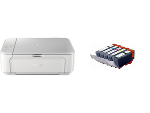 Canon PIXMA MG3620 Wireless All-In-One Inkjet Printer - White (0515C023) and Canon PG-240XL/CL-241XL Ink Cartridge Black/Color 2Pack 5206B020
