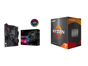 ASUS ROG STRIX B550-F GAMING AM4 ATX AMD Motherboard and AMD Ryzen 7 5800X - Ryzen 7 5000 Series Vermeer (Zen 3) 8-Core 3.8 GHz Socket AM4 105W Desktop Processor - 100-100000063WOF