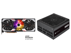 ASRock Radeon RX 6900 XT PHANTOM GAMING D Graphics Card 16GB GDDR6 AMD RDNA2 (RX6900XT PGD 16GO) and CORSAIR RM850 CP-9020235-NA 850 W Power Supply