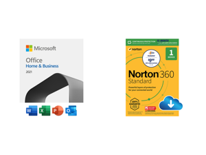 Microsoft Home & Business + Norton 360 Standard (15 month subscription)