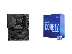 MSI MEG Z590 UNIFY LGA 1200 and Intel Core i7 10th Gen - Core i7-10700K Comet Lake 8-Core 3.8 GHz LGA 1200