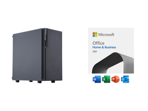 Helix WorkPlex 1150H Business Desktop PC - Intel i5 11400 - 16GB DDR4 3200MHz - 512GB M.2 NVMe PCIe 3.0x4 SSD - Wi-Fi Bluetooth - Windows 10 Pro and Microsoft Office Home Business 2021 | One time purchase 1 device | Windows 10 Windows 11 PC