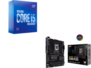 Intel Core i5-10600KF - Core i5 10th Gen Comet Lake 6-Core 4.1 GHz LGA 1200 125W Desktop Processor - BX8070110600KF and ASUS TUF GAMING Z590-PLUS LGA 1200 Intel Z590 SATA 6Gb/s ATX Intel Motherboard
