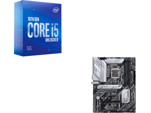 Intel Core i5-10600KF - Core i5 10th Gen Comet Lake 6-Core 4.1 GHz LGA 1200 125W Desktop Processor - BX8070110600KF and ASUS PRIME Z590-P WIFI LGA 1200 Intel Z590 SATA 6Gb/s ATX Intel Motherboard