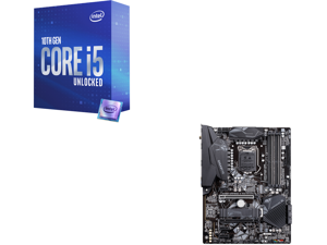 Intel Core i5-10600K - Core i5 10th Gen Comet Lake 6-Core 4.1 GHz LGA 1200 125W Intel UHD Graphics 630 Desktop Processor - BX8070110600K and GIGABYTE Z490 GAMING X AX LGA 1200 Intel Z490 SATA 6Gb/s ATX Intel Motherboard