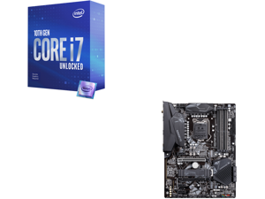 Intel Core i7-10700KF - Core i7 10th Gen Comet Lake 8-Core 3.8 GHz LGA 1200 125W Desktop Processor - BX8070110700KF and GIGABYTE Z490 GAMING X AX LGA 1200 Intel Z490 SATA 6Gb/s ATX Intel Motherboard