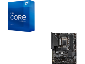 Intel Core i7-11700K - Core i7 11th Gen Rocket Lake 8-Core 3.6 GHz LGA 1200 125W Intel UHD Graphics 750 Desktop Processor - BX8070811700K and GIGABYTE Z590 UD LGA 1200 Intel Z590 ATX Motherboard with Triple M.2 PCIe 4.0 USB 3.2 Gen 2 2.5GbE